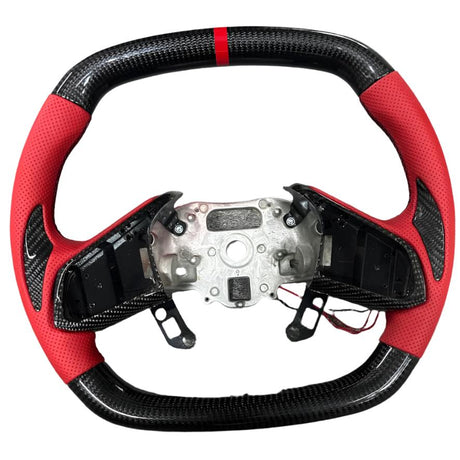 2020-2026+ Chevrolet C8 Corvette Custom Carbon Fiber Steering Wheel - AutoLEDTech.com