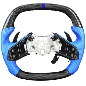 2020-2026+ Chevrolet C8 Corvette Custom Carbon Fiber Steering Wheel - AutoLEDTech.com
