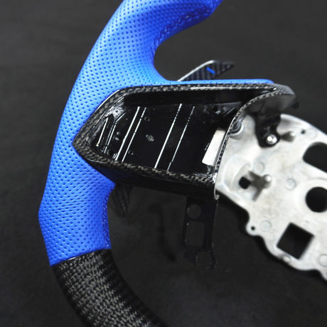 2020-2026+ Chevrolet C8 Corvette Custom Carbon Fiber Steering Wheel - AutoLEDTech.com