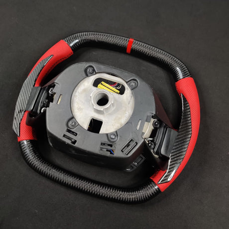 2020-2026+ Chevrolet C8 Corvette Custom Carbon Fiber Steering Wheel - AutoLEDTech.com