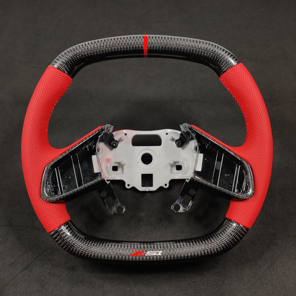 2020-2026+ Chevrolet C8 Corvette Custom Carbon Fiber Steering Wheel - AutoLEDTech.com