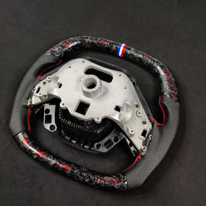 2020-2026+ Chevrolet C8 Corvette Custom Carbon Fiber Steering Wheel - AutoLEDTech.com