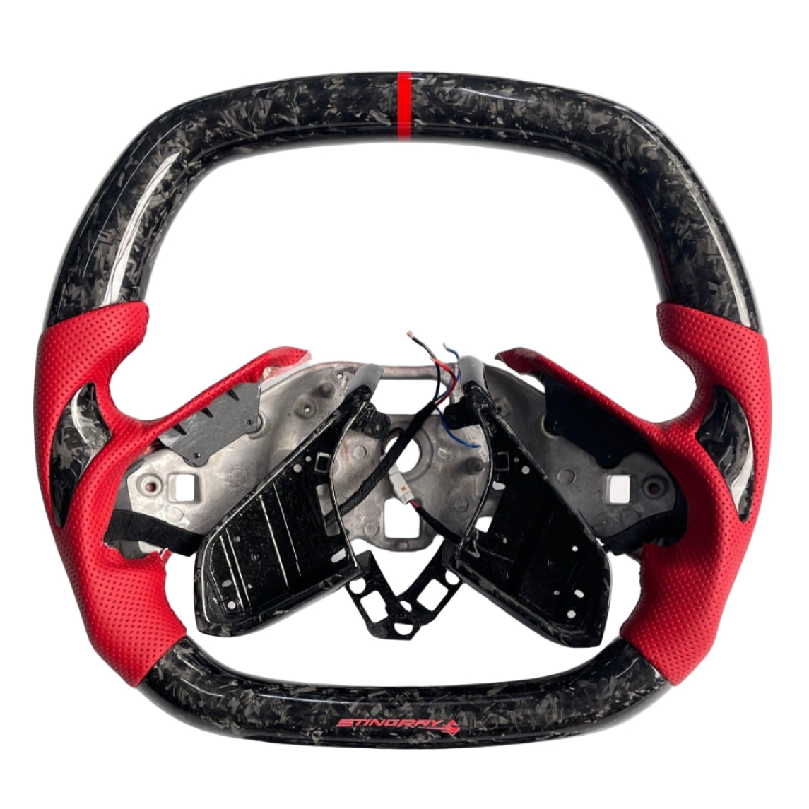 2020-2026+ Chevrolet C8 Corvette Custom Carbon Fiber Steering Wheel - AutoLEDTech.com