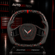 2020-2026+ Chevrolet C8 Corvette Custom Carbon Fiber Steering Wheel - AutoLEDTech.com