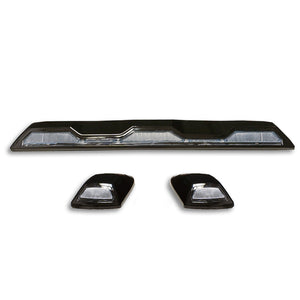 2020-2026+ GMC Chevy HD Clear Smoked White Amber LED Roof Cab Lights - AutoLEDTech.com