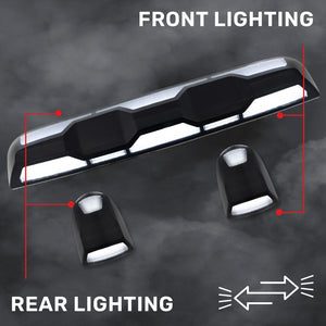2020-2026+ GMC Chevy HD Clear Smoked White Amber LED Roof Cab Lights - AutoLEDTech.com