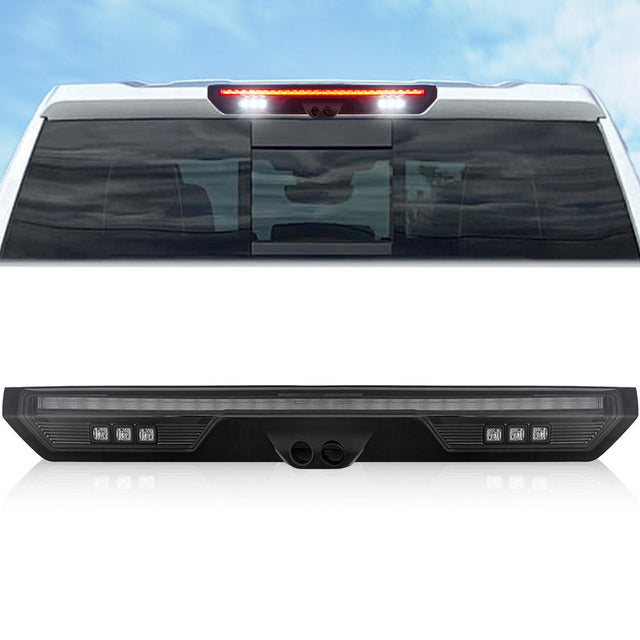 2020-2026+ GMC Chevy Sierra Silverado Smoked Switchback LED Mirror Lights - AutoLEDTech.com