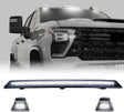 2020-2026+ GMC Sierra HD 2500 Smoked White Amber SCANNING LED Side Markers - AutoLEDTech.com