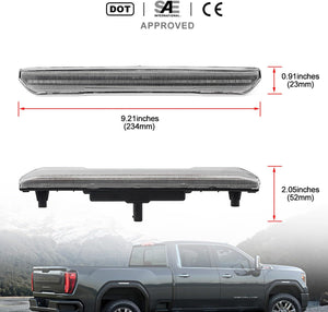 2020-2026+ GMC Sierra HD 2500 Smoked White Amber SCANNING LED Side Markers - AutoLEDTech.com