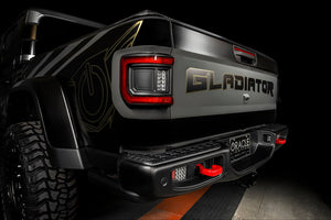 2020-2026+ Jeep Gladiator JT Red Smoked LED Flush Mount Tail Lights - AutoLEDTech.com