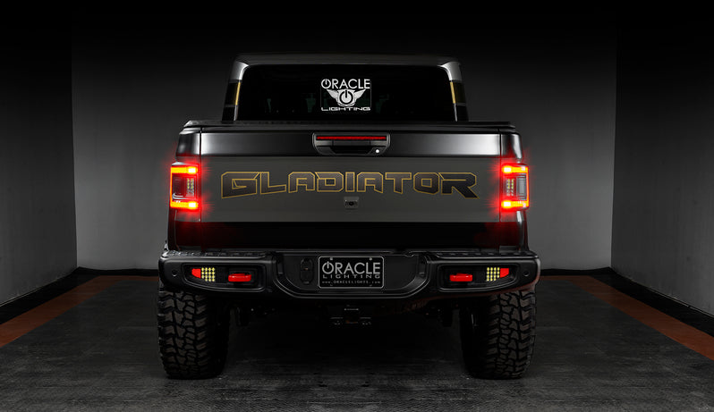 2020-2026+ Jeep Gladiator JT Red Smoked LED Flush Mount Tail Lights - AutoLEDTech.com