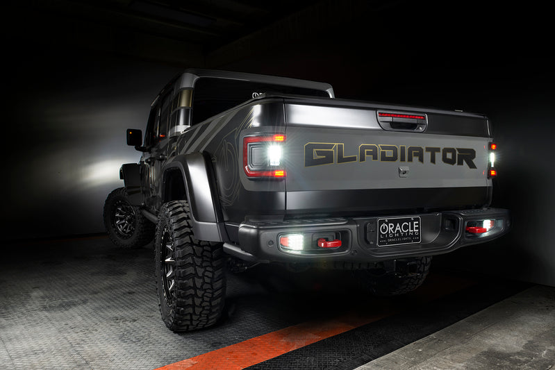 2020-2026+ Jeep Gladiator JT Red Smoked LED Flush Mount Tail Lights - AutoLEDTech.com
