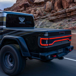 2020-2026+ Jeep Gladiator JT Red Smoked LED Flush Mount Tail Lights - AutoLEDTech.com