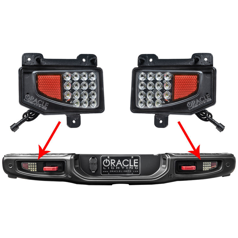 2020-2026+ Jeep Gladiator JT Red Smoked LED Flush Mount Tail Lights - AutoLEDTech.com