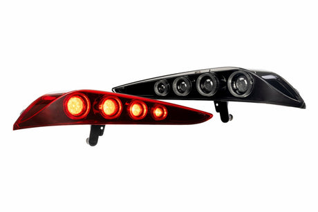 2020+ Toyota Supra Smoked Red XB LED Tail Lights Assemblies - AutoLEDTech.com