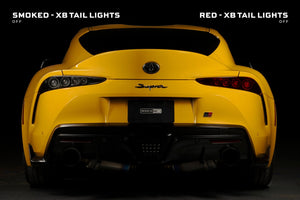 2020+ Toyota Supra Smoked Red XB LED Tail Lights Assemblies - AutoLEDTech.com