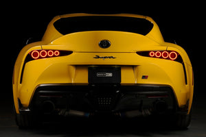2020+ Toyota Supra Smoked Red XB LED Tail Lights Assemblies - AutoLEDTech.com