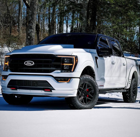 2021-2023 Ford F-150 & Raptor ELITE MAX LED White/Amber DRL Projector Headlights - AutoLEDTech.com