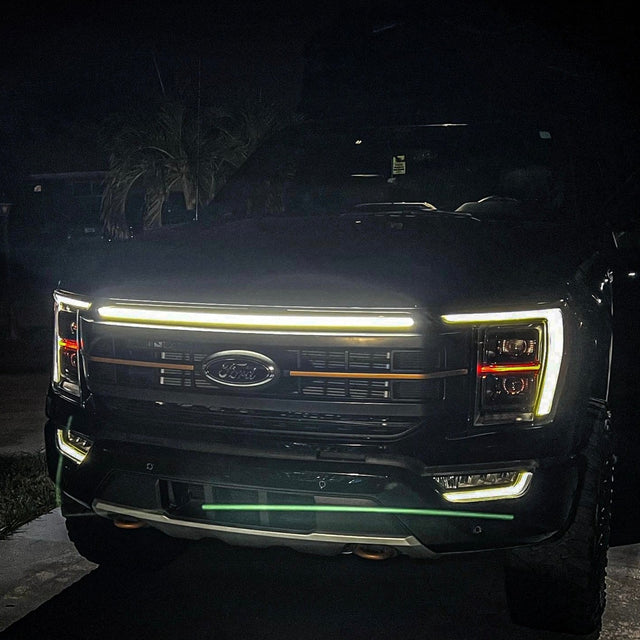 2021-2023 Ford F150 LED Grill Accent Light Bar Kit - AutoLEDTech.com