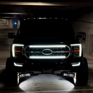 2021-2023 Ford F150 Platinum XLT LED Grill Accent Lights Bars Kit - AutoLEDTech.com