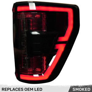 2021-2023 Ford F150 & Raptor Smoked OLED Tail Lights - AutoLEDTech.com