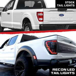2021-2023 Ford F150 & Raptor Smoked OLED Tail Lights - AutoLEDTech.com