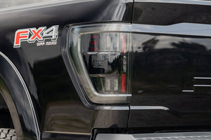 2021-2023 Ford F150 & Raptor Red/Smoked Full LED Tail Lights - Fits all models - AutoLEDTech.com