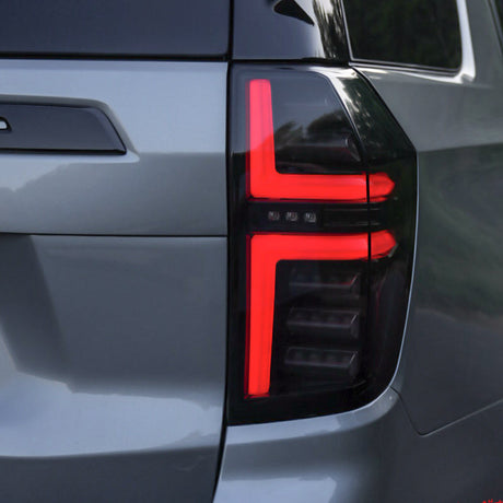 2021-2024 GMC Yukon Smoked Scanning LED Tail Lights - AutoLEDTech.com