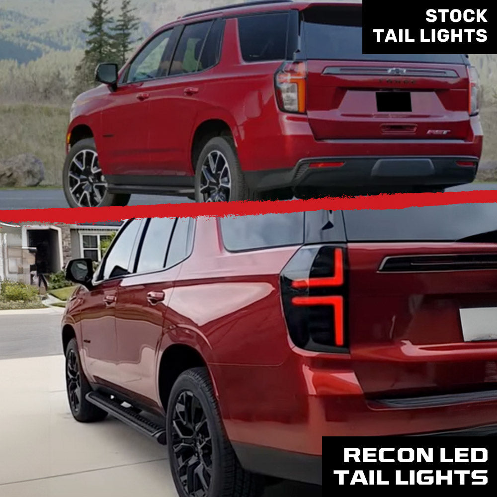 2021-2024 GMC Yukon Smoked Scanning LED Tail Lights - AutoLEDTech.com