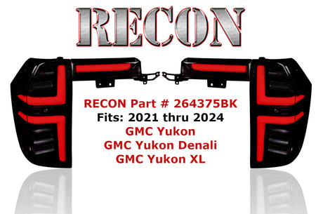 2021-2024 GMC Yukon Smoked Scanning LED Tail Lights - AutoLEDTech.com