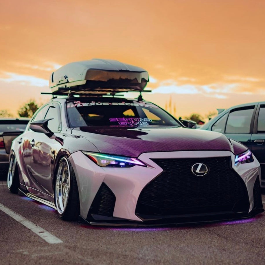 2021-2024 Lexus IS 300 350 F 500 RGBW Flow Series LED DRL Tube Kit - AutoLEDTech.com