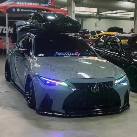 2021-2024 Lexus IS 300 350 F 500 RGBW Flow Series LED DRL Tube Kit - AutoLEDTech.com