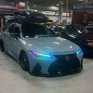 2021-2024 Lexus IS 300 350 F 500 RGBW Flow Series LED DRL Tube Kit - AutoLEDTech.com