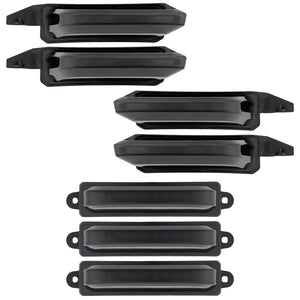 2021-2025+ Ford Raptor Smoked White/Amber Scanning LED Grill + Fender Lights - AutoLEDTech.com