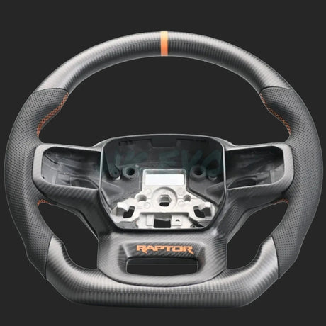2023-2026+ Ford Super Duty F250 Custom Carbon Fiber Steering Wheel - AutoLEDTech.com