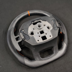 2023-2026+ Ford Super Duty F250 Custom Carbon Fiber Steering Wheel - AutoLEDTech.com