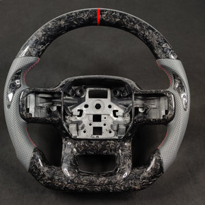 2023-2026+ Ford Super Duty F250 Custom Carbon Fiber Steering Wheel - AutoLEDTech.com