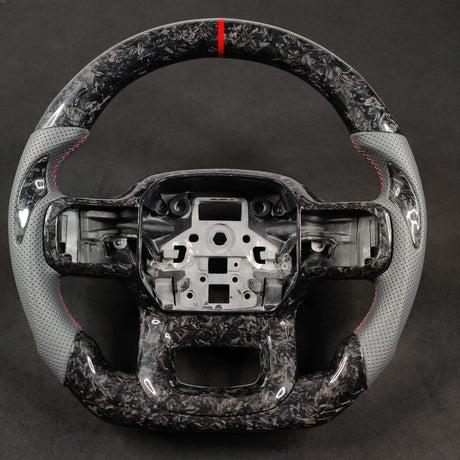 2023-2026+ Ford Super Duty F250 Custom Carbon Fiber Steering Wheel - AutoLEDTech.com