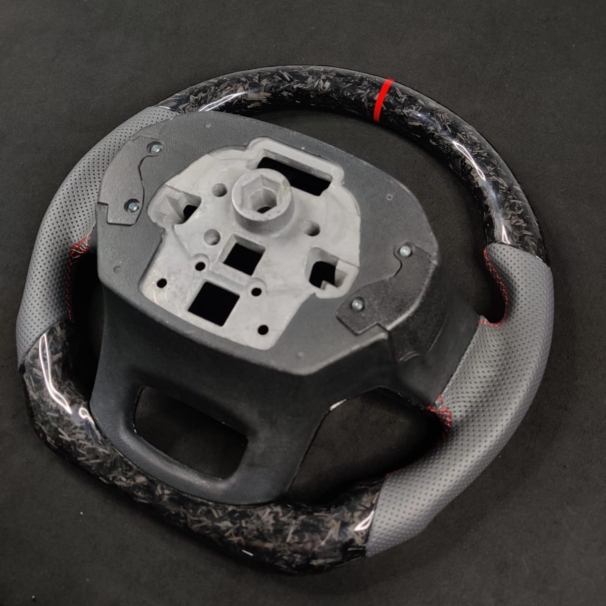 2023-2026+ Ford Super Duty F250 Custom Carbon Fiber Steering Wheel - AutoLEDTech.com