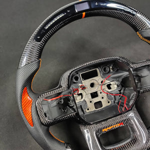 2023-2026+ Ford Super Duty F250 Custom Carbon Fiber Steering Wheel - AutoLEDTech.com