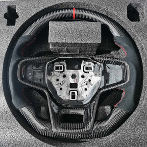 2021-2026+ Ford Bronco Custom Carbon Fiber Steering Wheel - AutoLEDTech.com