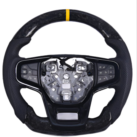 2021-2026+ Ford Bronco Custom Carbon Fiber Steering Wheel - AutoLEDTech.com