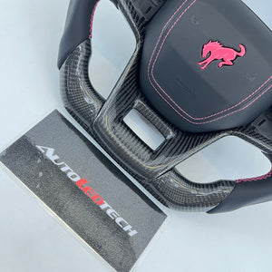2021-2026+ Ford Bronco Custom Carbon Fiber Steering Wheel - AutoLEDTech.com