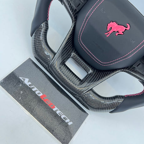 2021-2026+ Ford Bronco Custom Carbon Fiber Steering Wheel - AutoLEDTech.com