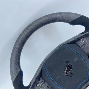 2021-2026+ Ford Bronco Custom Carbon Fiber Steering Wheel - AutoLEDTech.com