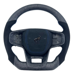 2021-2026+ Ford Bronco Custom Carbon Fiber Steering Wheel - AutoLEDTech.com