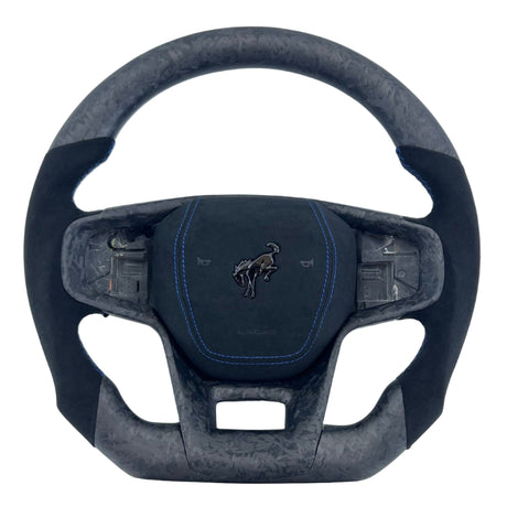 2021-2026+ Ford Bronco Custom Carbon Fiber Steering Wheel - AutoLEDTech.com