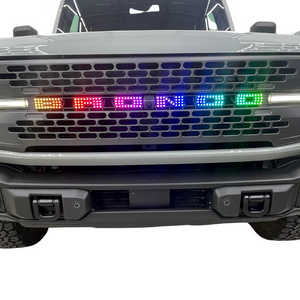 2021-2026+ Ford Bronco Flow Series LED Grill Badge Emblem Logo - AutoLEDTech.com
