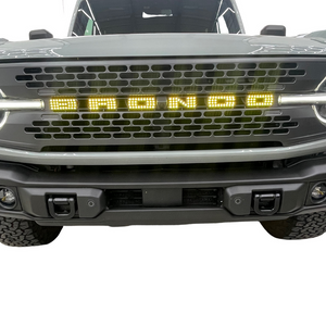 2021-2026+ Ford Bronco Flow Series LED Grill Badge Emblem Logo - AutoLEDTech.com