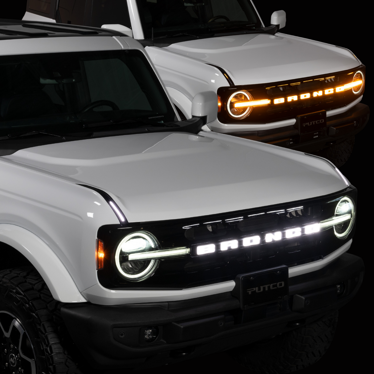 2021-2026+ Ford Bronco Illuminated LED Grill Emblem Logo - ANIMATED STARTUP - AutoLEDTech.com